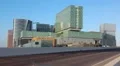 Cleveland clinic in Abu Dhabi, Al Maryah island, United Arab Emirates HD Footage