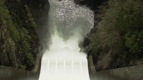 Cleveland Dam Spillway Stock Footage 84594620