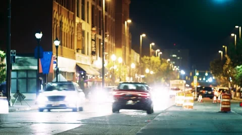 Cleveland intersection timelapse Stock Footage 52236924