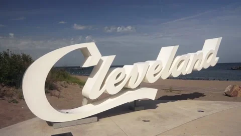 Cleveland Sign Stock Footage 134501667