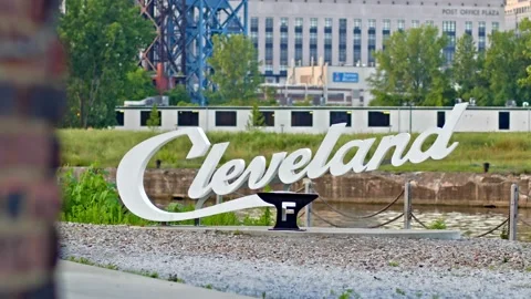 Cleveland Sign Stock Footage 157744464