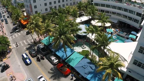 Clevelander Hotel on Ocean Drive 1 Stock Footage 103515591