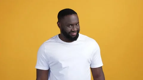 Clever guy keep in mind important tips isolated bright color background Stock Footage 168890832