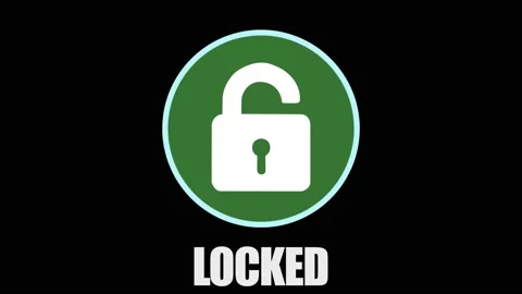 Clever motion graphic element of a circular system security logo with Stock Footage 155966020