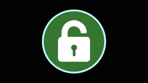 Clever motion graphic element of a circular system security logo with Stock Footage 155966282