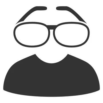 Clever Spectacles Vector Icon Illustrazione stock