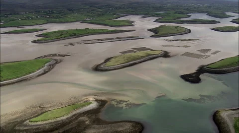 Clew Bay Archipeligo 스톡 동영상 65377826