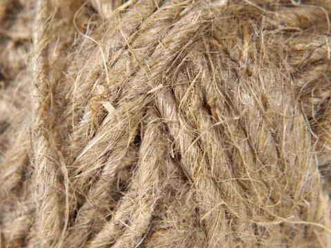 Clew of twine as background. Stock Photos