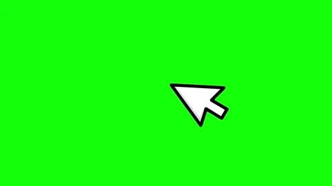 Click animation with glowing mouse cursor – UI interaction effect Stock Footage 312898414