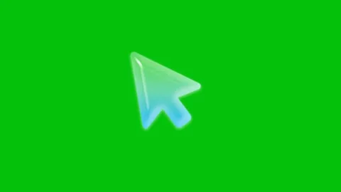 Click animation on green background Vídeo Stock 329398586