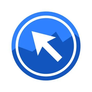 Click Arrow Circle Icon Stock Illustration