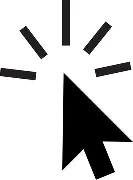 Click arrow sign, Pointer arrow icon, cursor symbol, Click icon, cursor Poi.. Stock Illustration