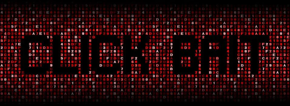 Click bait text on hex code illustration イラスト素材