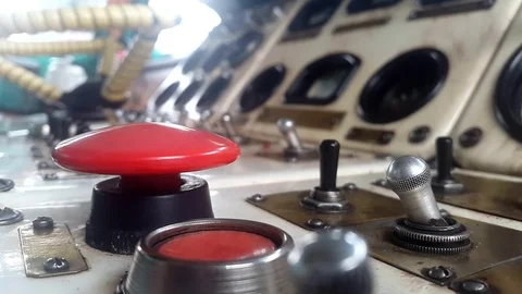 Click on the big red button Stock Footage 87285969