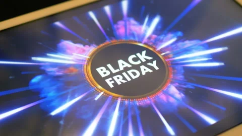 Click Black Friday sale exploding banner in 4K Stock Footage 162419714