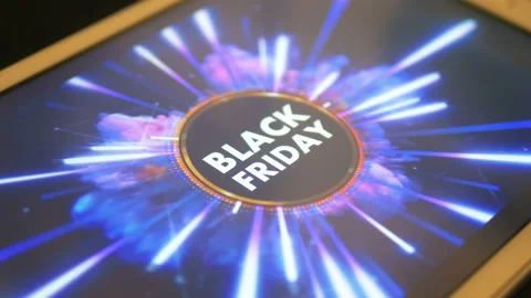 Click Black Friday sale exploding banner in 4K Stock Footage 162420137