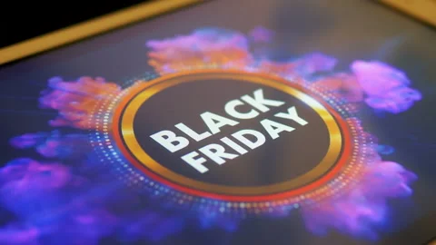 Click Black Friday sale exploding banner in 4K Stock Footage 162420208