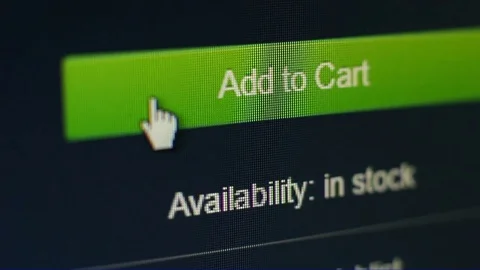 Click Button Add To Cart 4 Stock Footage 72403736