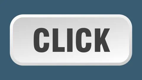 Click button. click square 3d push button 스톡 일러스트