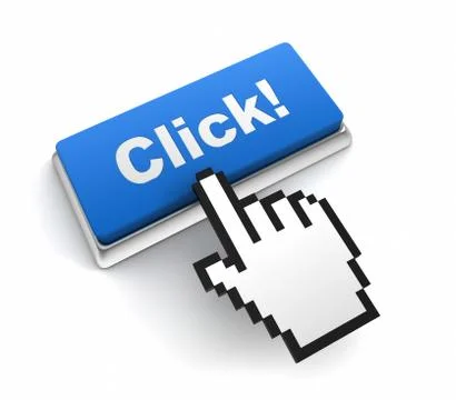 Click button concept  3d illustration Stock Illustration