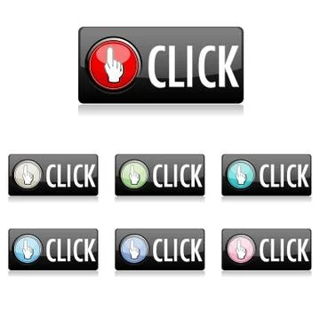 Click button Stock Illustration
