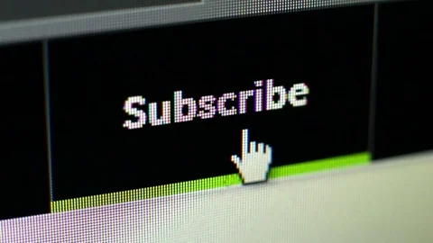 Click Button Subscribe Stock Footage 81734667
