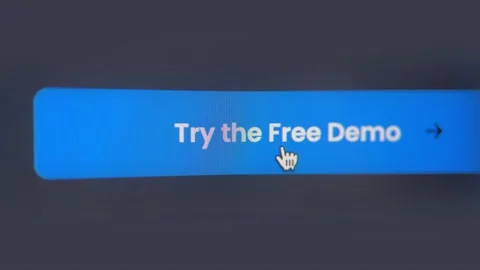 Click To Button Try To Free Demo Stock Footage 234649909