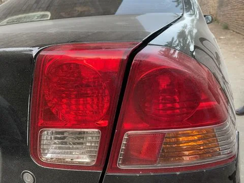 A click of car break light. Stock Photos