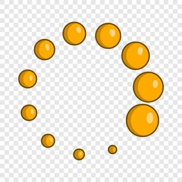 Click circle icon, cartoon style Stock Illustration