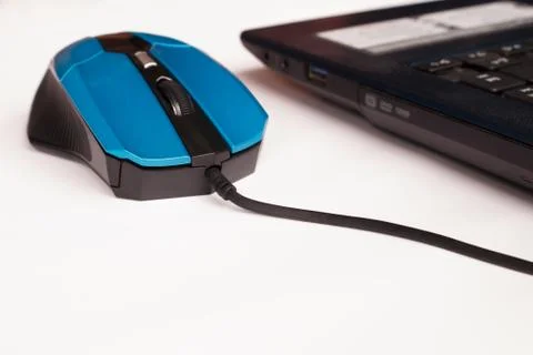 Click computer mouse earn money Stock Photos
