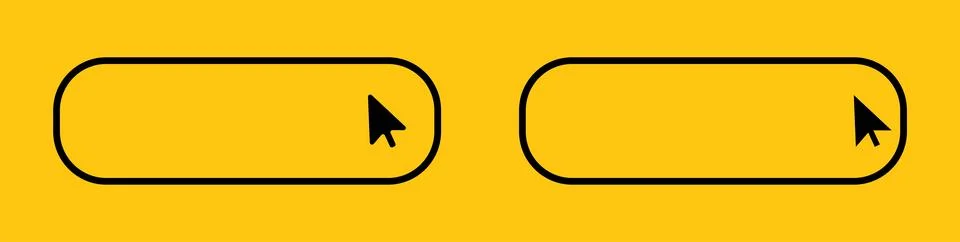 Click cursor button. Computer mouse pointer Stock Illustration