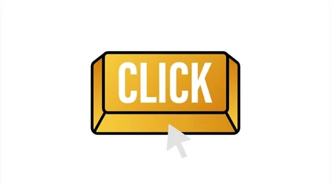 Click with cursor button. Internet icon. Pointer click icon. stock illustration. Stock Footage 146771563