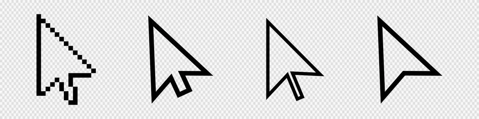 Click cursor icon. Computer mouse pointer arrow Stock Illustration