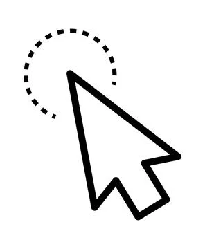 Click cursor set. Computer pointer hand and arrow icon. Press pick action Illustrazione stock