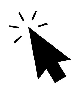 Click cursor set. Computer pointer hand and arrow icon. Press pick action 스톡 일러스트