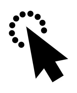Click cursor set. Computer pointer hand and arrow icon. Press pick action 스톡 일러스트