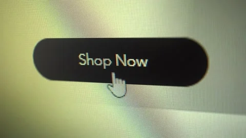 Click On Display Button Shop Now Stock Footage 163274621