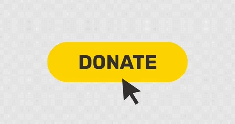 Click on Donate button, push by arrow cursor,  contribute and endowment button Stock Footage 278261712
