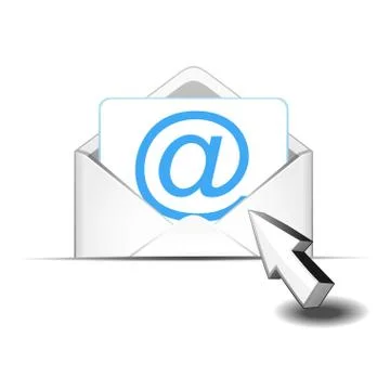 Click E-mail Stockillustratie