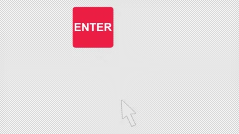 Click the enter button. Animation of buttons and arrows. Cartoon Stock Footage 274195341