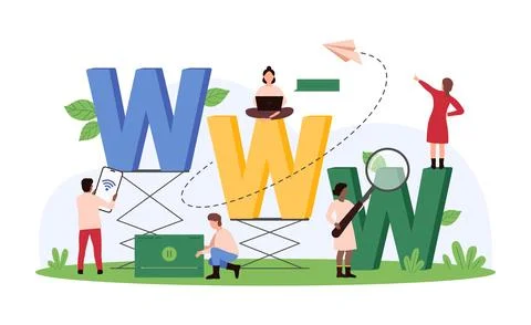 Click to go to online website, visit webpage, internet search and surfing of Stock Illustration