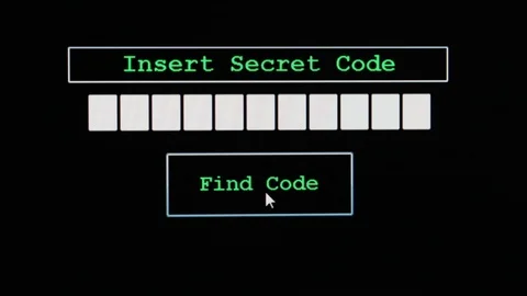 Click green  button FIND PASSWORD  to generate random code Stock Footage 102512026