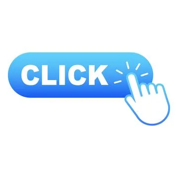 Click hand cursor. Click button. Vector illustration Stock Illustration