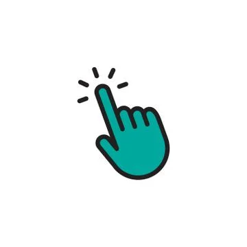 Click hand icon Stock Illustration