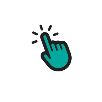 Click hand icon Stock Illustration