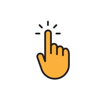 Click hand icon Stock Illustration