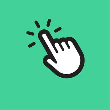 Click hand icon Stock Illustration