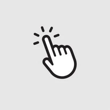 Click hand icon Stock Illustration