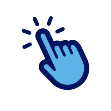 Click hand icon Stock Illustration