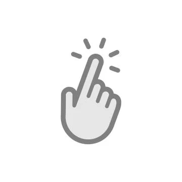 Click hand icon Stock Illustration